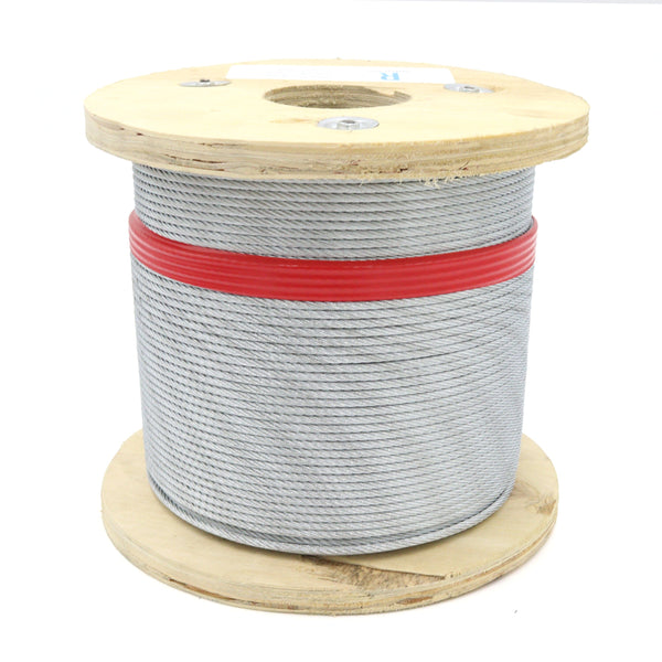 3.2mm 7x19 G2070 Galvanised Steel Wire Rope - 100M