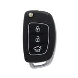 To Suit Hyundai Santa Fe/Elantra i20 iX45 3 Button HYN17 Flip Key Remote Case/Shell