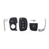 To Suit Hyundai Santa Fe/Elantra i20 iX45 3 Button HYN17 Flip Key Remote Case/Shell