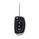 To Suit Hyundai Santa Fe/Elantra i20 iX45 3 Button HYN17 Flip Key Remote Case/Shell