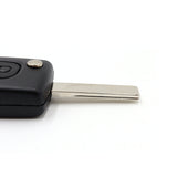 2 Button HU83 Flip Key Housing to suit Peugeot (With Battery Clip)