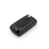 2 Button HU83 Flip Key Housing to suit Peugeot (With Battery Clip)