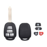 4 Button Key Shell/ Replacement Case To Suit Toyota