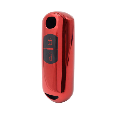 2 Button Red Car Key Cover To Suit Mazda CX Series