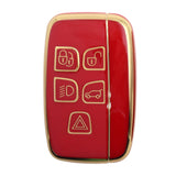 5 Button Red Car Key Sleeve To Suit Range Rover