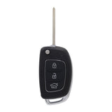 To Suit Hyundai Santa Fe/Elantra i20 iX45 3 Button Flip Key Remote Case/Shell