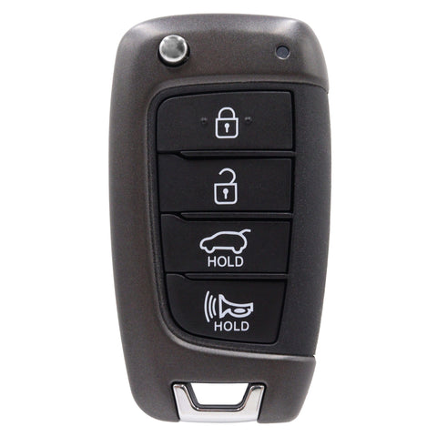 4 Button Car Key Replacement Shell To Suit Hyundai i30N, Kona N, Tucson