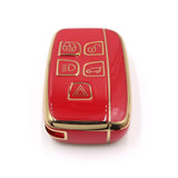 5 Button Red Car Key Sleeve To Suit Range Rover