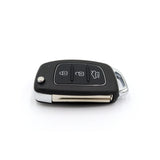 To Suit Hyundai Santa Fe/Elantra i20 iX45 3 Button Flip Key Remote Case/Shell