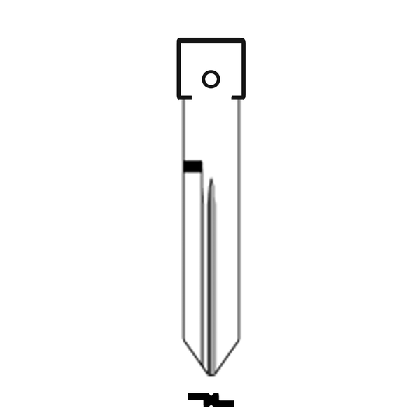 MFK/Transponder/Chip Key Blade to suit Ford H75