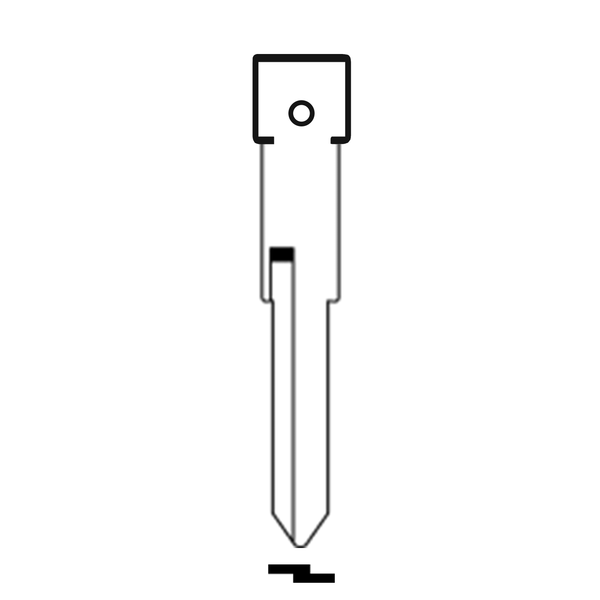 MFK/Transponder/Chip Key Blade to suit Mercedes-Benz HU72R